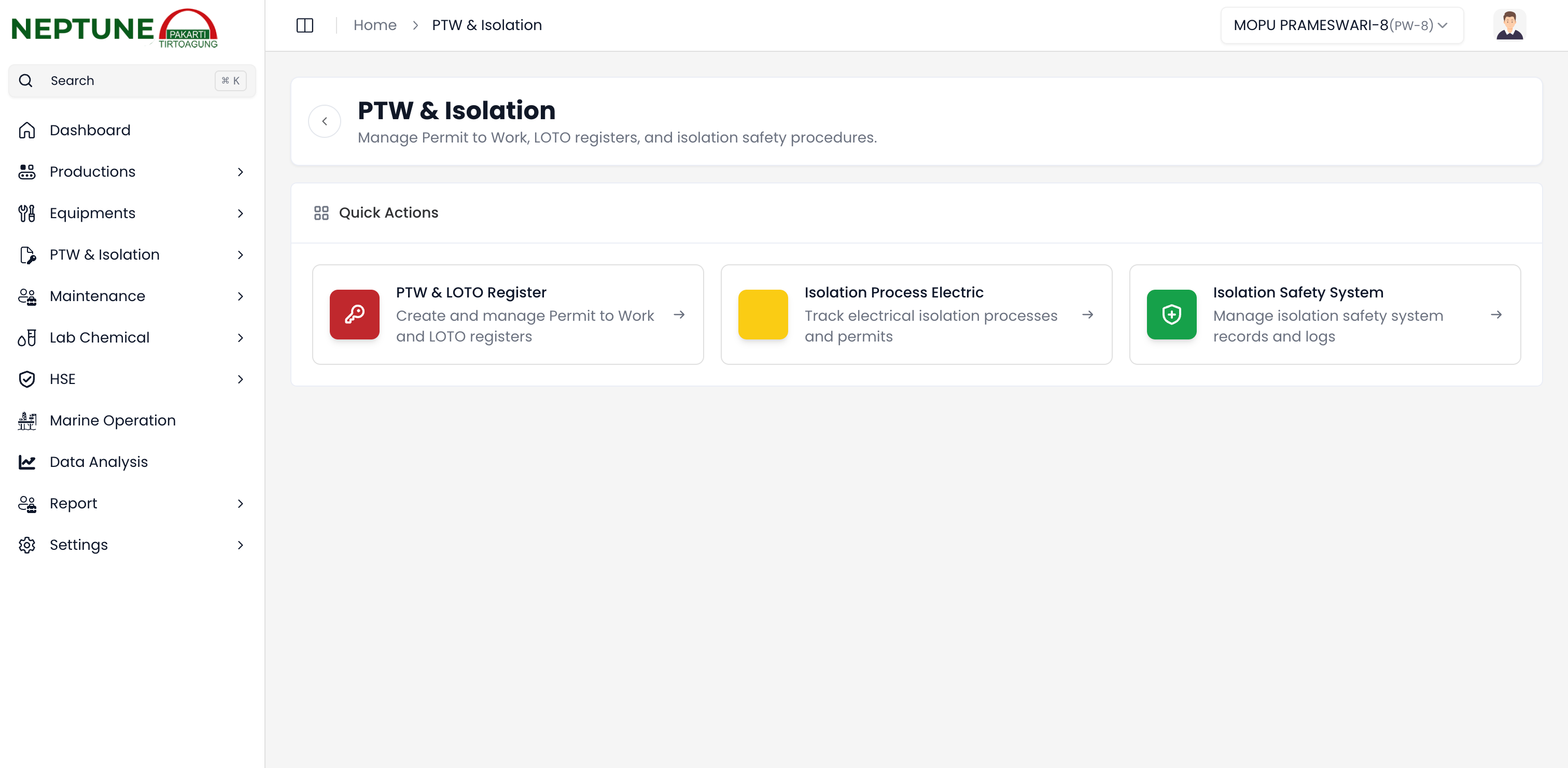 Modul Perizinan dan Isolasi