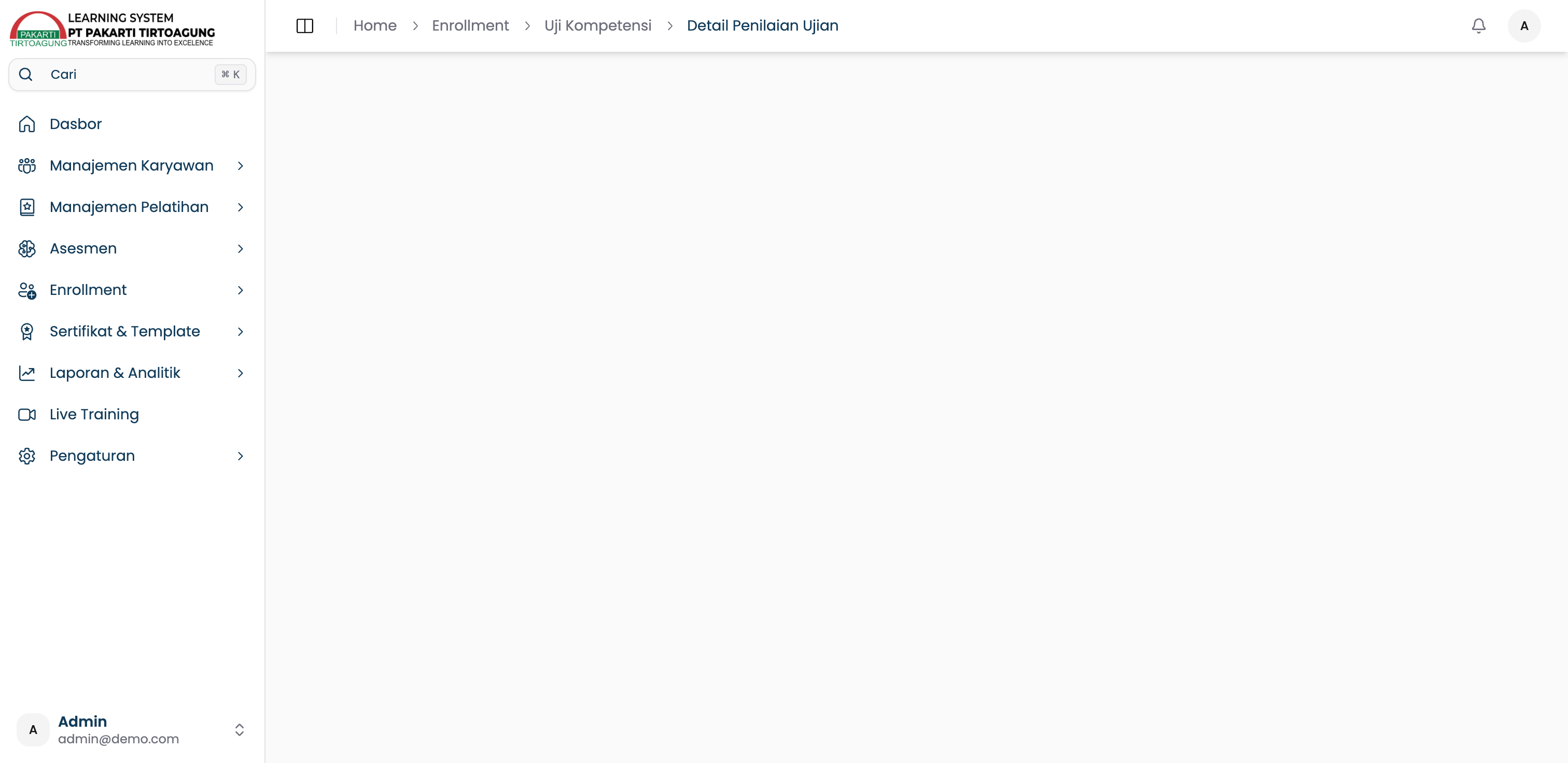 Hasil Percobaan Uji Kompetensi