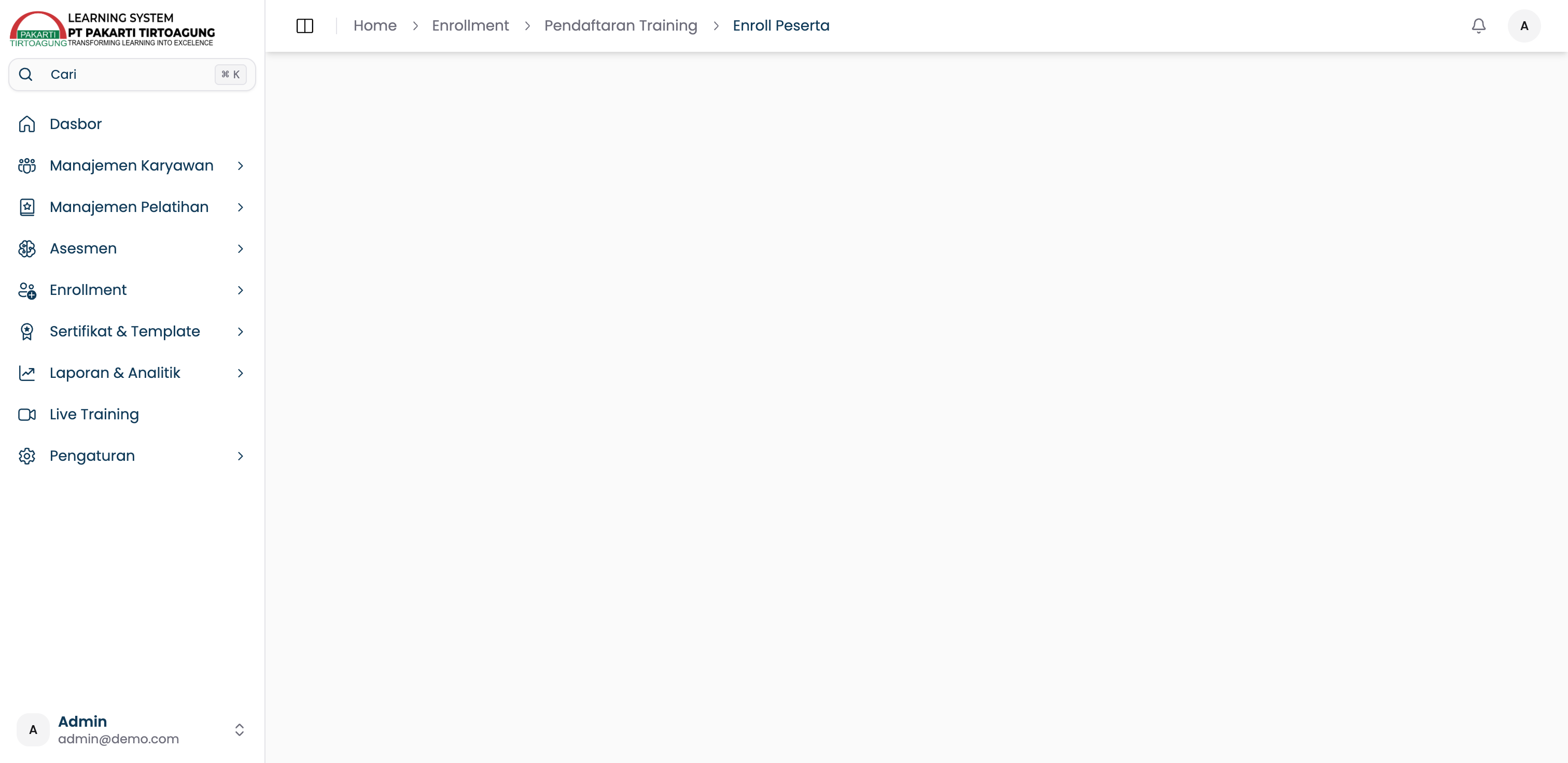 Formulir Pendaftaran Training